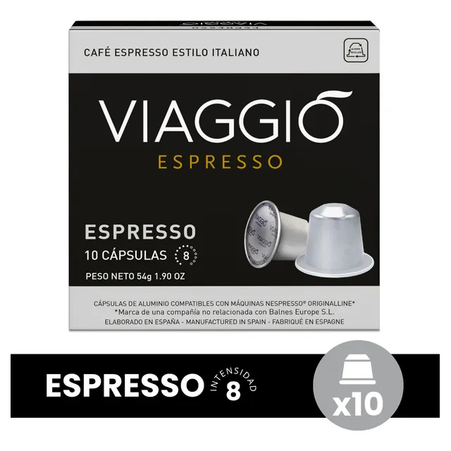 10 Cápsulas De Café Viaggio Espresso Compatible Nespresso®