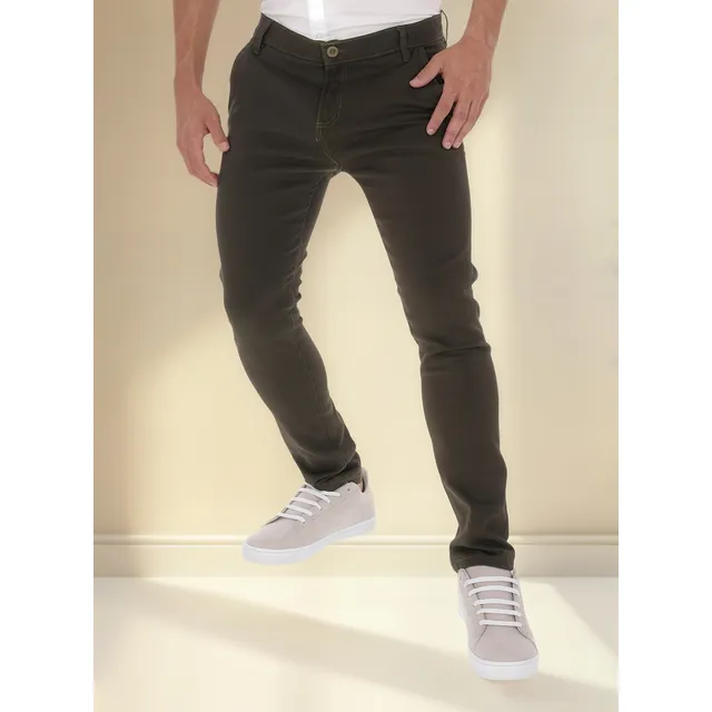 Pantalón Gabardina Stretch Slim Fit Hombre Maxima Comodidad