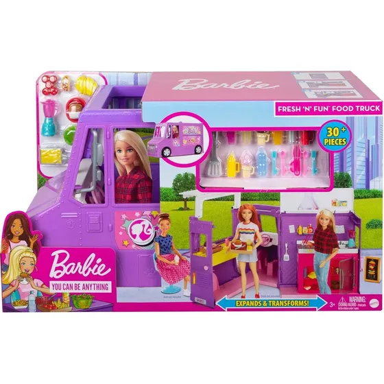 Set Food Truck Barbie Mattel Gmw07 Muñeca Accesorios Cocina