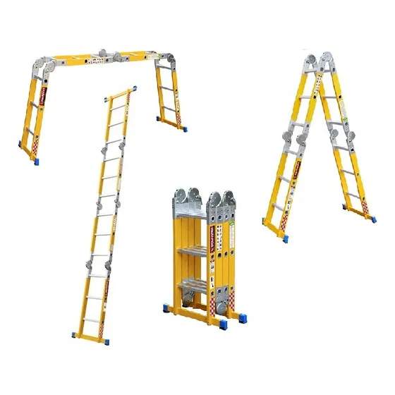 Escalera Plegable Multiposiciones Fibra De Vidrio Reforzada