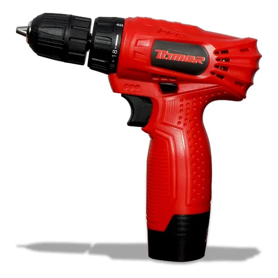 Taladro Inalámbrico Tamer 12 V Tait-12 Color Rojo