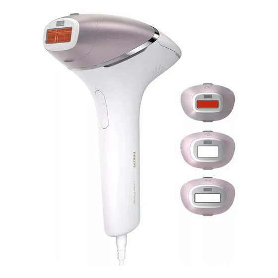 Depiladora Philips Lumea Prestige BRI947 30 IPL con accesorios para cuerpo y rostro