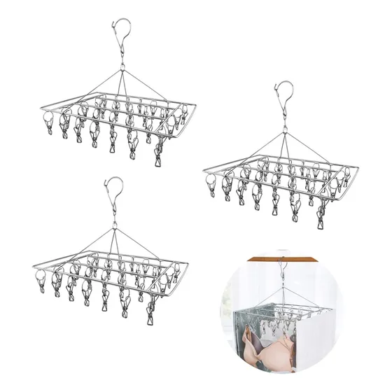 3 Piezas Pinzas De Ropa/pinzas Para Ropa De Metal