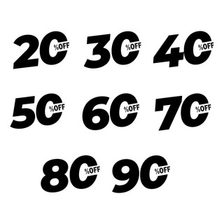 Adesivo Promoção Desconto Porcentagem Vitrine Parede 55cm Adesivo Promoção Desconto Porcentagem Vitrine Parede 55cm