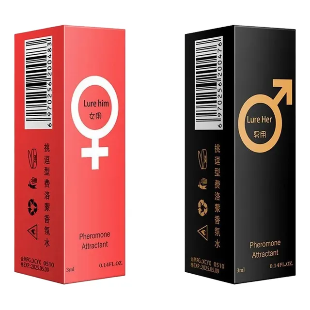 1 Perfume Feminino E 1 Masculino, Phero Femme Atrai Homem Sedução Feromônio,lote Com 2 Unidades.