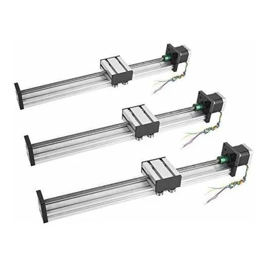 Linear Rails 0808 Motor Paso Tornillo Bola Larga Etapa