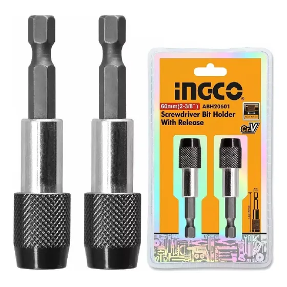 Set X 2 Adaptadores 1/4 P Atornillador Cr-v Ingco Abh20601