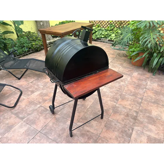 Parrilla Medio Tambor Chulengo Con Barra , Regulable Oferta