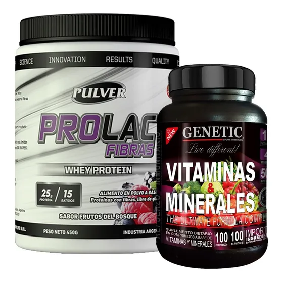Batidos Control De Peso Fibras + Vitaminas Minerales Genetic
