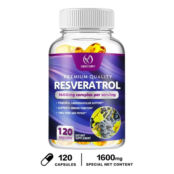 Resveratrol 120 Cápsulas Blandas