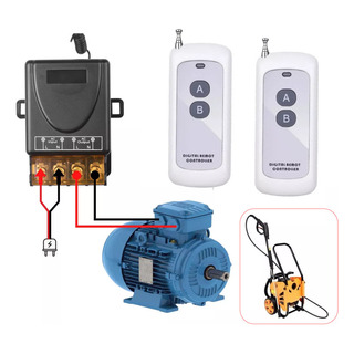 Acionador Motor 30a 110/220v 250m - 2 Controles Sem Fio + Nf Acionador Motor 30a 110/220v 250m - 2 Controles Sem Fio + Nf