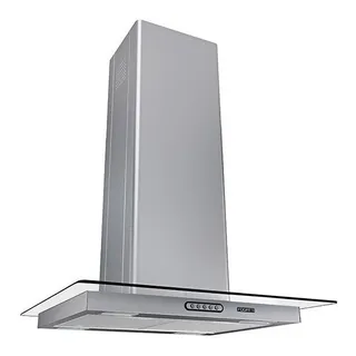 Coifa 60cm Cozinha Ilha Vidro Reto Inox FogĂŁo 5 Bocas 110v Coifa 60cm Cozinha Ilha Vidro Reto Inox FogĂŁo 5 Bocas 110v