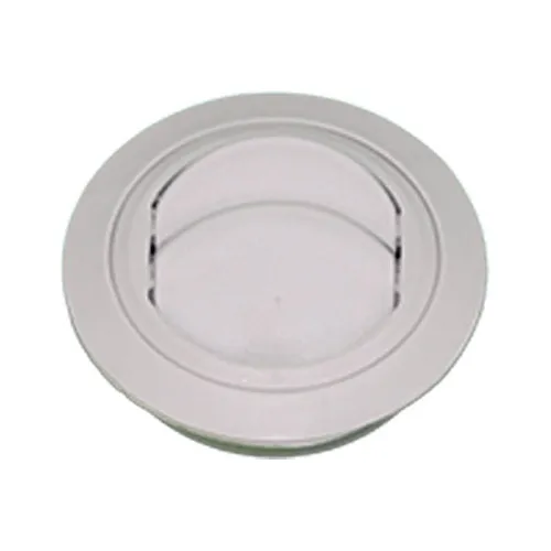 Difusor Ar Condicionado Universal 60mm Redondo C Anel Cinza