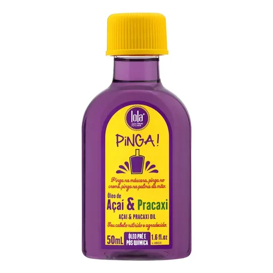 Óleo Capilar Açaí & Pracaxi Pinga Lola Cosmetics 50ml