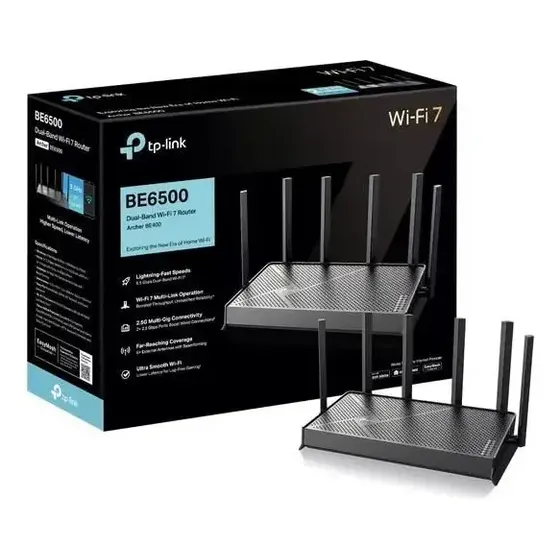 Router Wi-Fi 7 TP-Link Archer Be400 de doble banda con 6 antenas | Cuotas sin interés