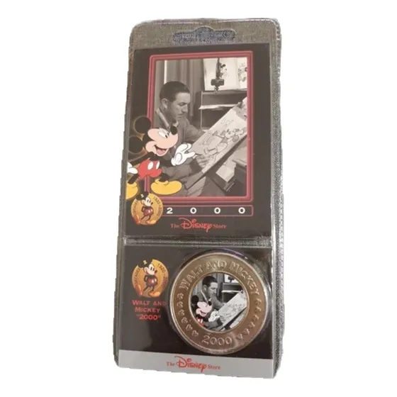 Moeda Comemorativa Disney Decades Walt And Mickey 2000
