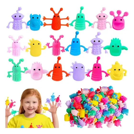 Titere De Dedo Con Forma De Animales X10 Animalitos Titeres