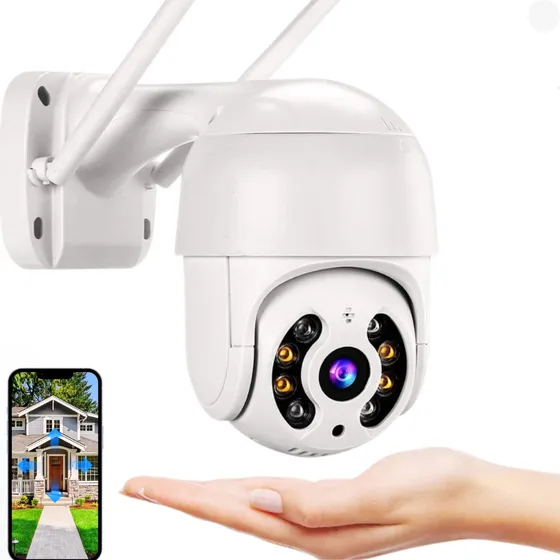 Câmera Wifi 2,4 Ip Prova D'água Infravermelho Externa Icsee 