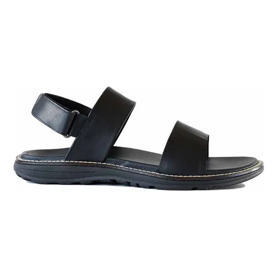 Sandalia Cuero Hombre Briganti Ojota Confort Goma Hcsd01319