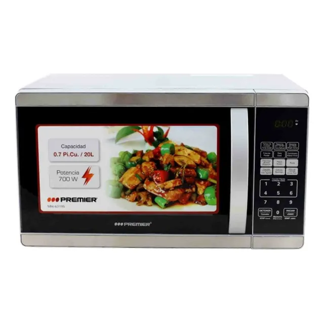 Microondas Premier De 20 Litros Acero Inoxidable 