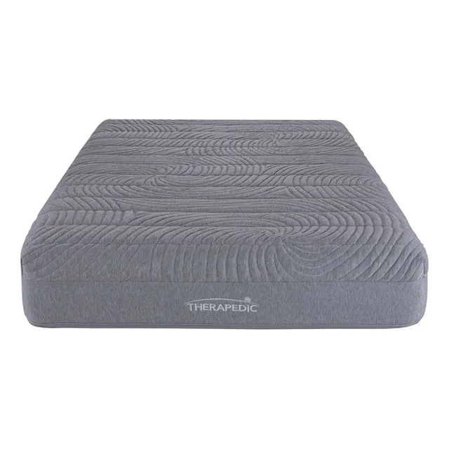 Colchón Matrimonial Resorte Therapedic Roll Blair 29cmmedio Color Gris Oscuro