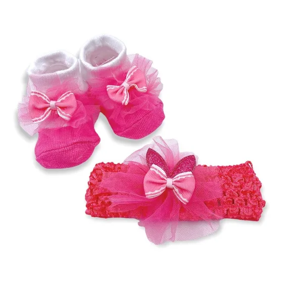 Conjunto De Cintillo Y Calcetines De Bebé Para Regalo