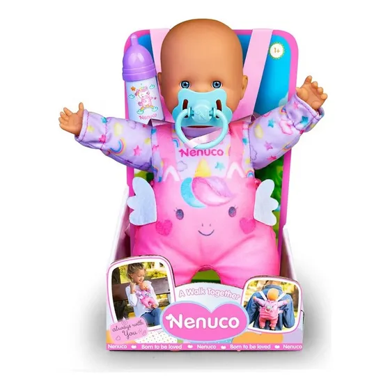 Muñeca Nenuco Bebe Con Mochila De Paseo 22 Cm
