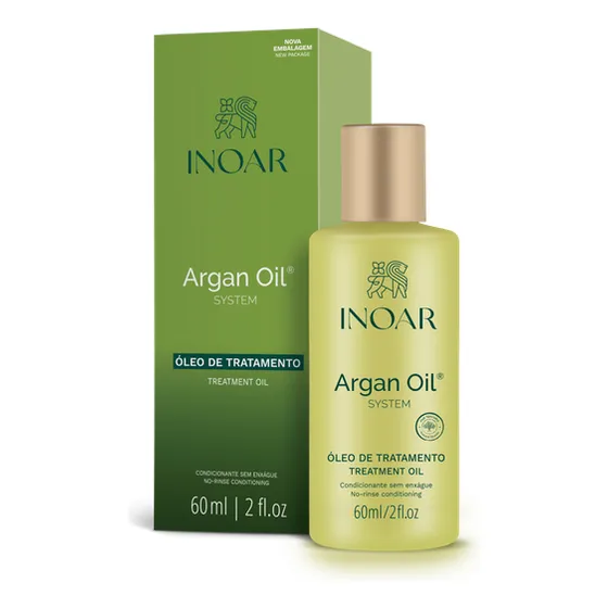 Óleo Inoar Argan Oil System antifrizz de 60mL