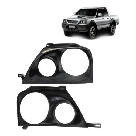 Moldura Aro Farol L200 Outdoor Gl Gls 2004 A 2012 Em Fibra Moldura Aro Farol L200 Outdoor Gl Gls 2004 A 2012 Em Fibra