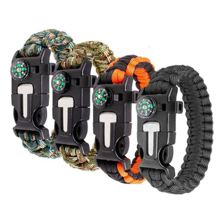 4 Pulseras Tácticas De Supervivencia Flint Paracord 4 Pulseras Tácticas De Supervivencia Flint Paracord