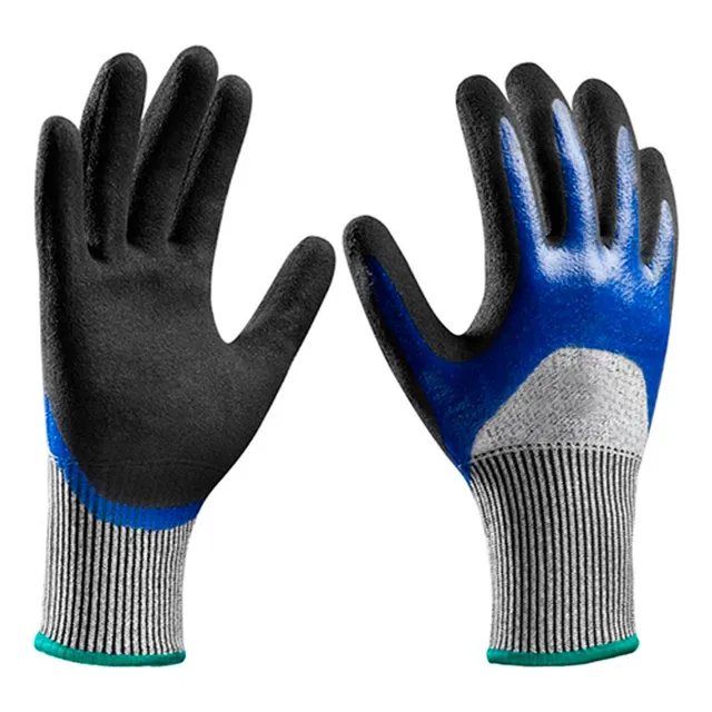 Guantes Anti Corte Protección Trabajo Nitrilo Industriales