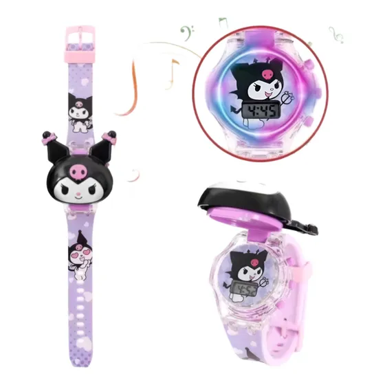 Reloj Digital Con Luz Hello Kitty Y Sus Amigos