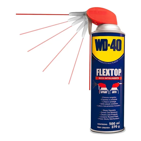 Óleo Lubrificante Wd-40 Flextop 500ml 370g