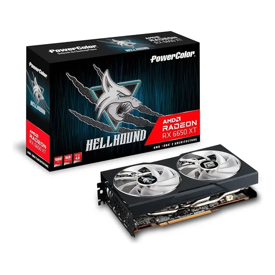 Tarjeta De Video Powercolor Hellhound Amd Rx6650 Xt 8gb