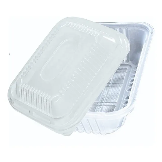 Bandeja Plástica Descartable C/tapa 102 Micro-delivery X100