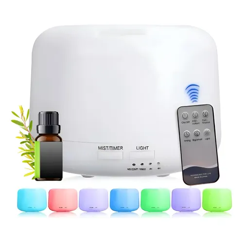加湿器 d-design Hybrid Humidifier with AROMA Aromatizador Profissional Design Com Bico Duplo 800m3 Black