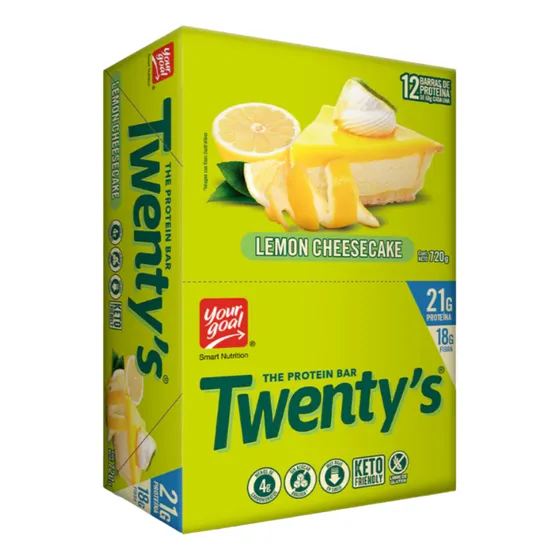 Barras De Proteina Yourgoal Twentys Lemon Cheesecake (12 Un)