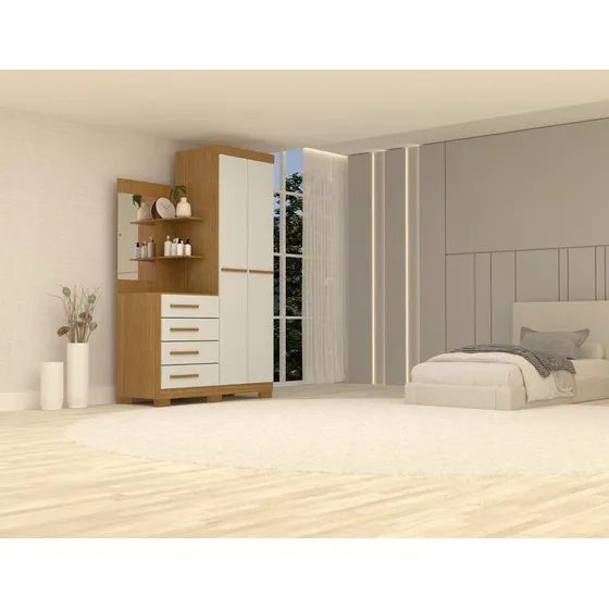 Penteadeira Tunísia 2 Portas E 4 Gavetas 100% Mdf