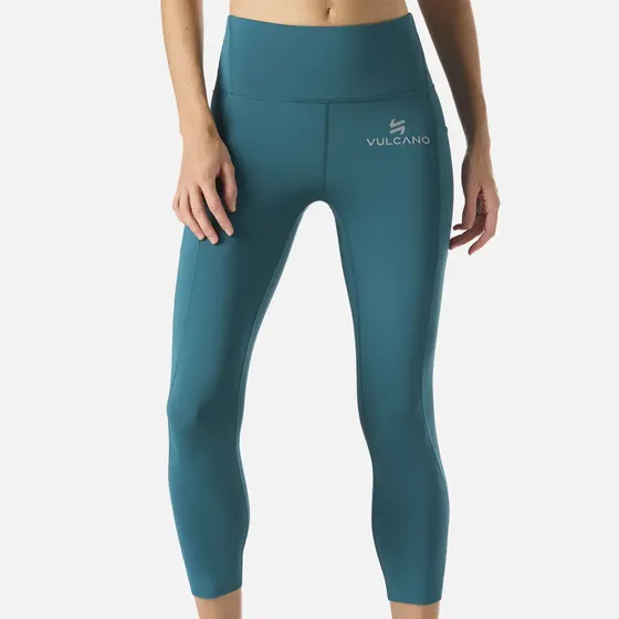 Calza Deportiva Tiro Alto 3/4 Mujer Built To Move Petroleo