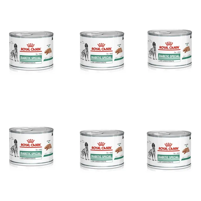 Royal Canin Diabetic Low Carbohydrates Lata 195 Gr X6