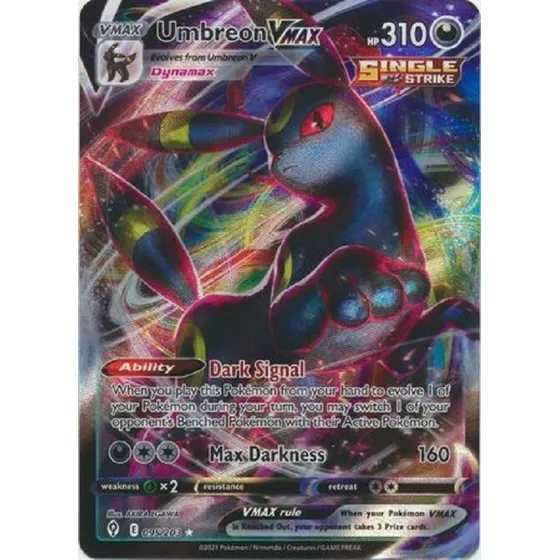 Umbreon Vmax 95/203 Ultra Raro Pokemon Tcg
