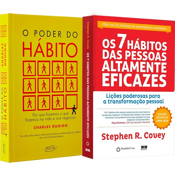 O Poder Do Hábito + Os 7 Hábitos Das Pessoas Altamente Eficazes