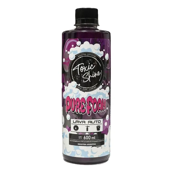 Toxic Shine Shampoo Pure Foam Espuma Densa Ph Neutro 600cc