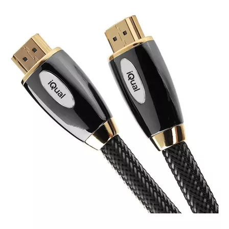 Cable Hdmi Multimedia 1,8 Mts Iqual H003 Fhd Trenzado Full