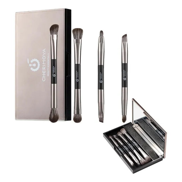 Set De 4 Brochas Cosméticas De Viaje Cherimoya