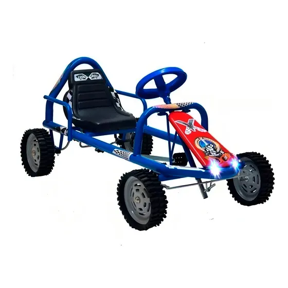 Vehículo a pedal auto/ karting Katib 601 color azul