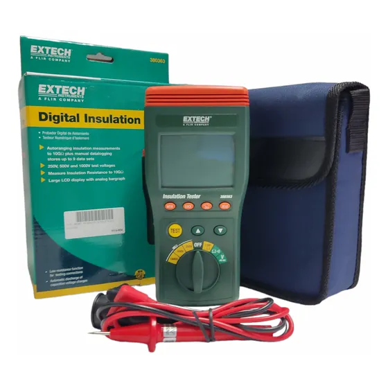 Comprobador Digital Aislamiento Alta Tension Extech 250/1000