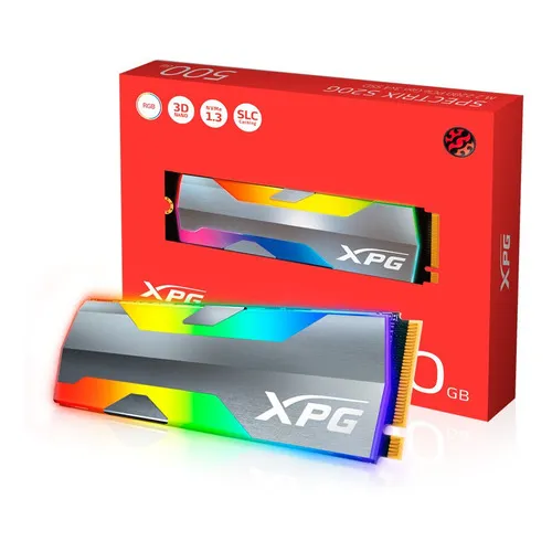 Unidad Solida Xpg M.2 Spectrix S20g Rgb Pcie 500gb