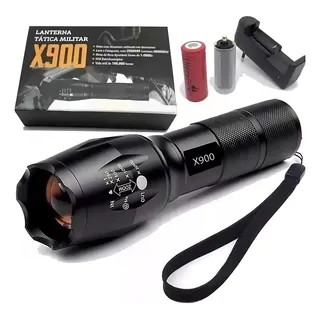 Lanterna RecarregĂĄvel TĂĄtica X900 Led Potente Com Super Zoom Cor Da Lanterna Preta Cor Da Luz Branco Fluoreled Lanterna RecarregĂĄvel TĂĄtica X900 Led Potente Com Super Zoom Cor Da Lanterna Preta Cor Da Luz Branco Fluoreled
