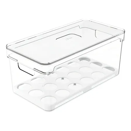 Organizador 36 Ovos Porta Ovos Geladeira Cozinha Acrilico Ou Cristal